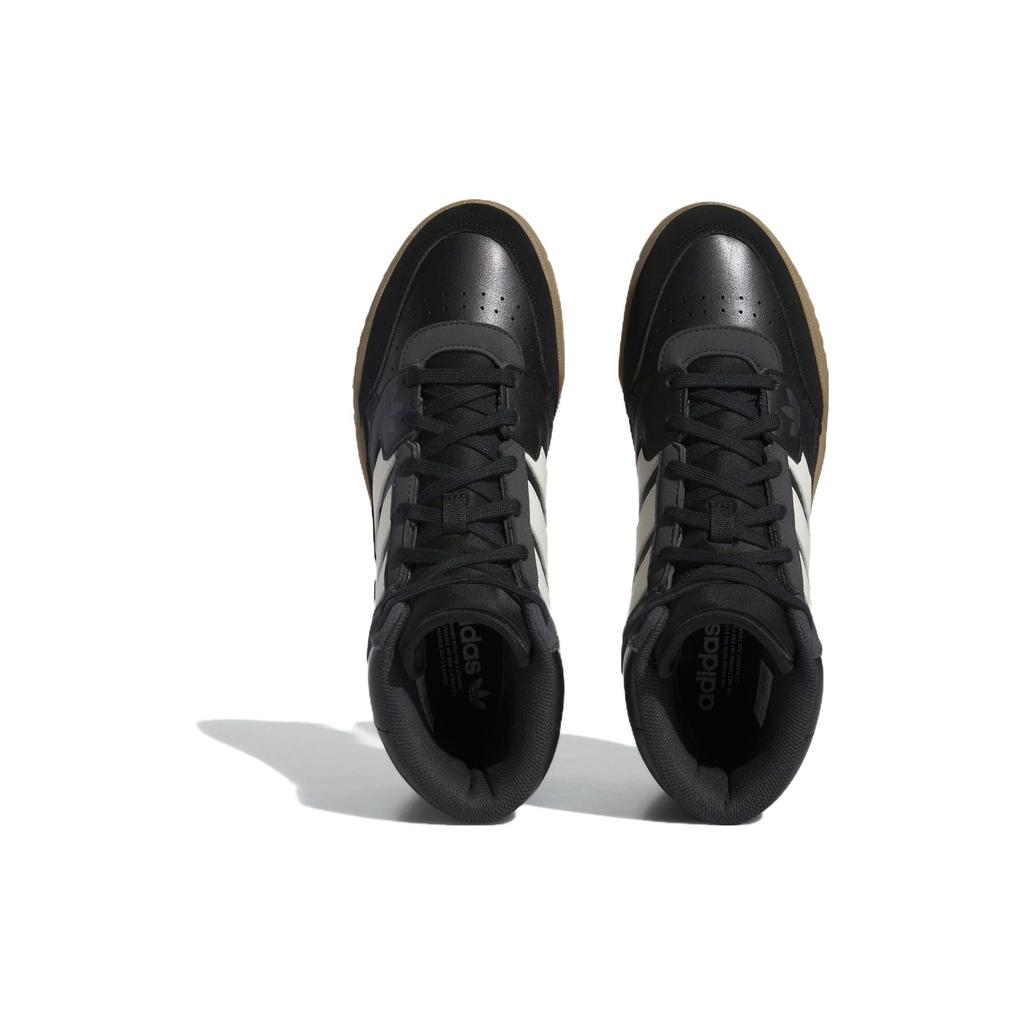 Adidas Originals Comfortable Non-Slip High-Top Skate Shoes Unisex Skate Shoes Black White IF2665