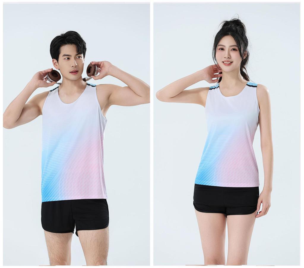 Men's Quick-Dry Track and Field Training Set: Marathon Running Vest & Shorts