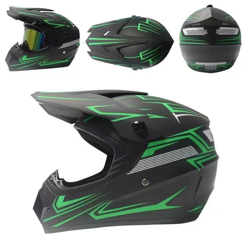 Full Face Motorcycle Helmet Off-Road ATV Dirt Bike Riding Universal Unisex Adult All-Season EPS Safety