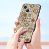 Mandala flower totem Luxury Phone Case For iPhone 13 15 14 12 11 Pro MAX XR X SE XS 7 8 Plus Silicone Black Protection Cover