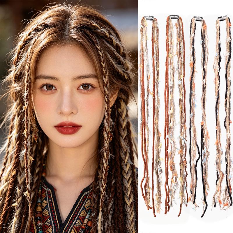 Colorful Tibetan Ethnic Style Braid Rope Headwear Hair Accessory