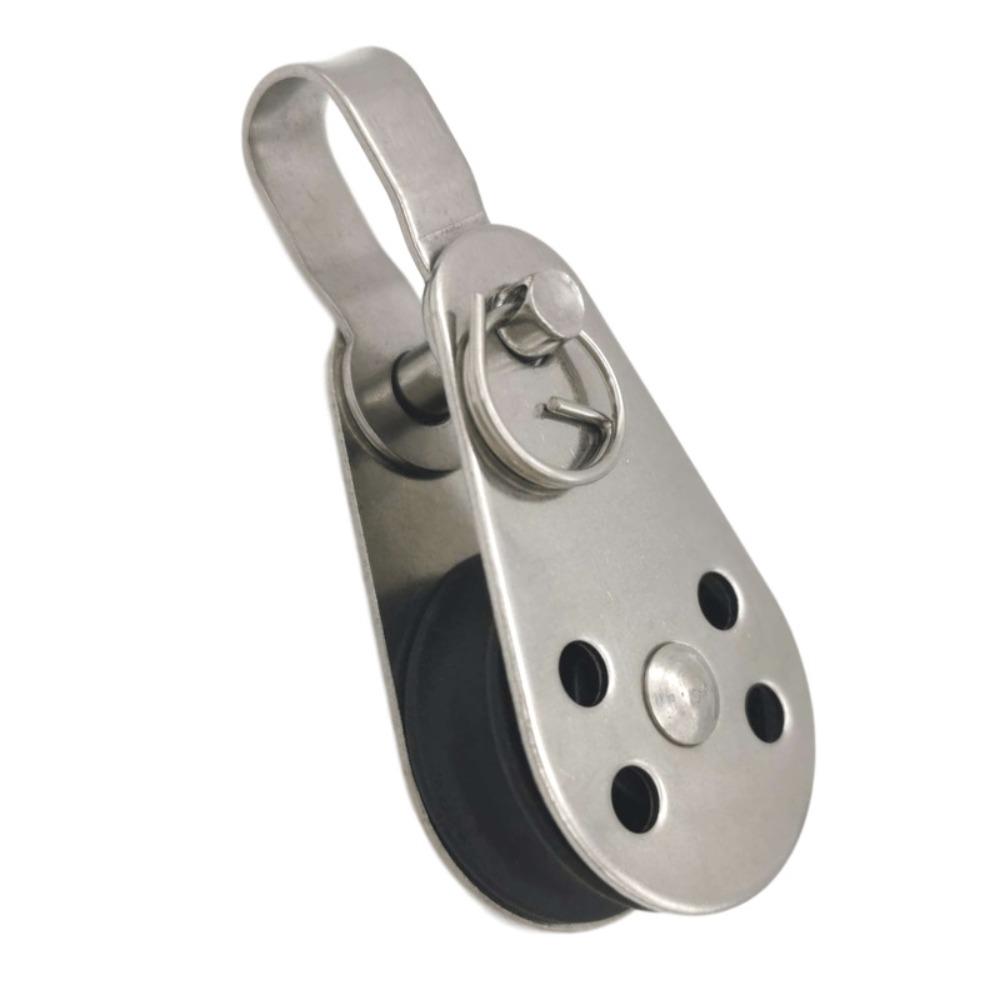 Łożysko koła pasowego do podnoszenia narzędzi 25 mm koło pasowe ze stali nierdzewnej akcesoria do łodzi kajakowych