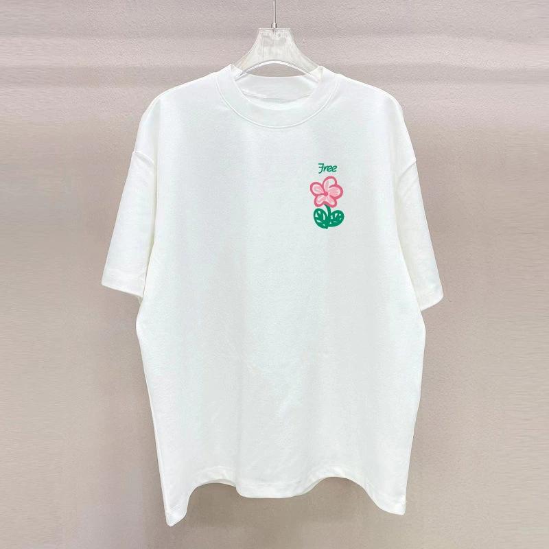 2025Printed Short Sleeve Plus Size Women's Short Sleeve T-Shirt Summer Loose Women's T-Shirt High Quality Letter Pattern