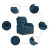 Recliner Chair Blue Velvet
