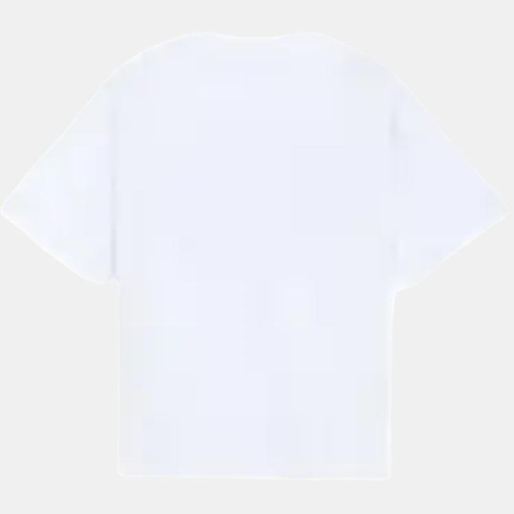 WE11DONE Autumn Winter Cat Short Sleeve T-Shirt Unisex Tops White WD-TT3-25-744-U-WH