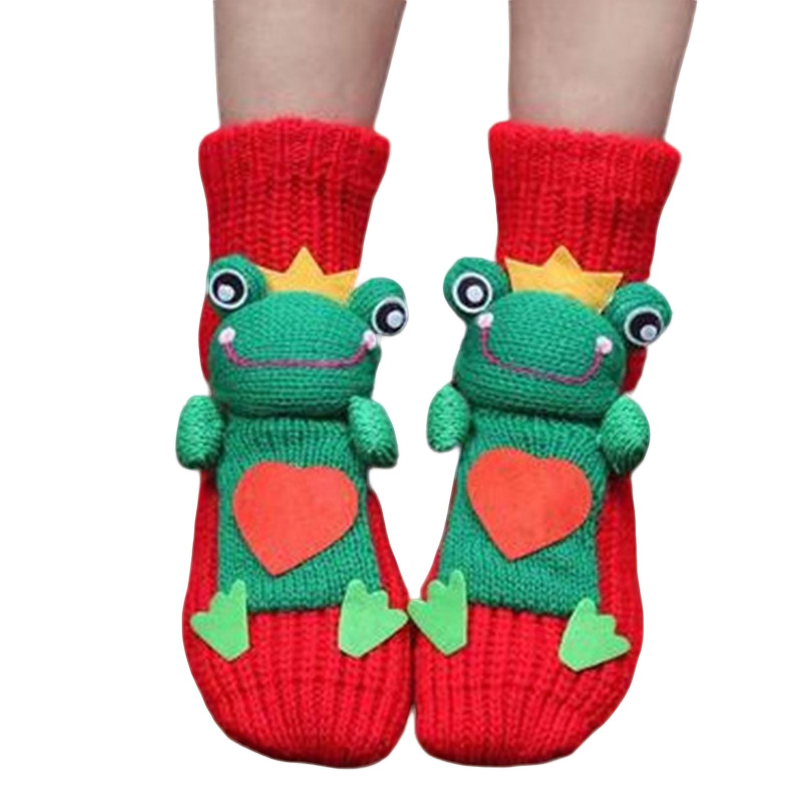 

Женские толстые вязаные непромокаемые теплые повседневные носки-коврики для пола One Size