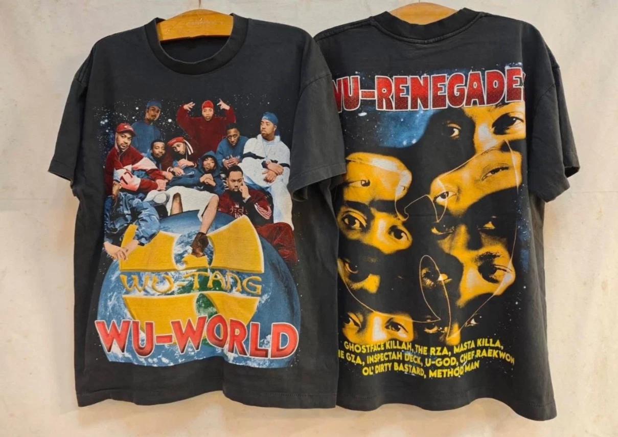 Vintage Wu-Tang Clan Wu World Renegades 90s Rap Hip Hop Graphic Tee S-5XL M