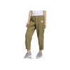 Adidas Neo Logo Print Lace-Up Breathable Casual Sports Pants Women Pants Brown HB4099