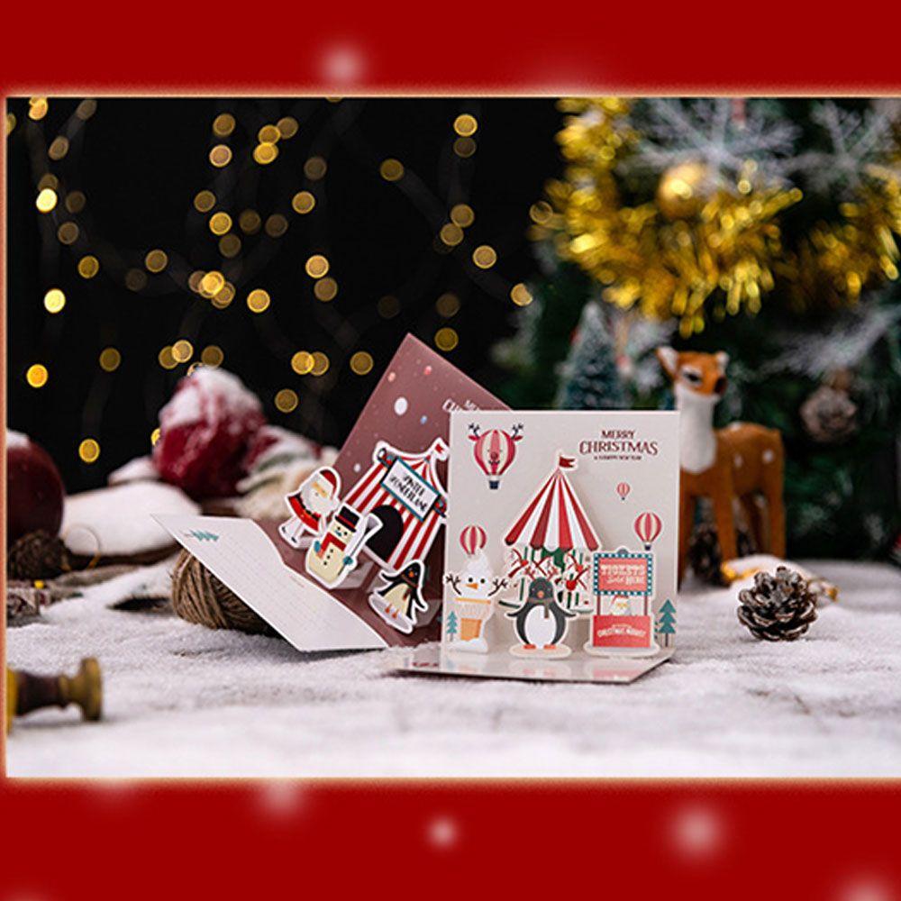 

Модное украшение разнообразной всплывающей поздравительной открытки на Рождество 3D