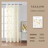 Leaf Embroidered Sheer Curtain Panel Bedroom Living Room Modern Minimalist Light Filtering Window Treatment