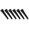6Pcs Ebony Bridge Pins With Abalone Shell for Acoustic Folk Guitar Guitars Accessories