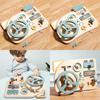 Wooden Busy Educational Board Steering Wheel Toy Preschool Learning Children
