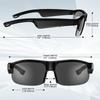 Smarte Brille Bluetooth Blaulichtfilter Sonnenbrille Outdoor-Sport Fahren Lange Akkulaufzeit Tragen Augenschutz