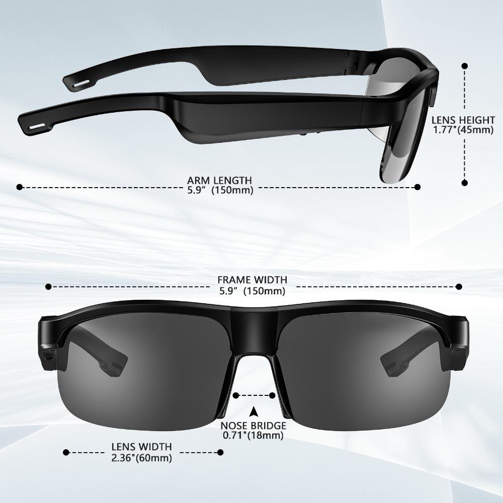Smart Glasses Bluetooth Anti-blue Sunglasses Outdoor Sports Driving Long Battery Life Wearing Eye Protection