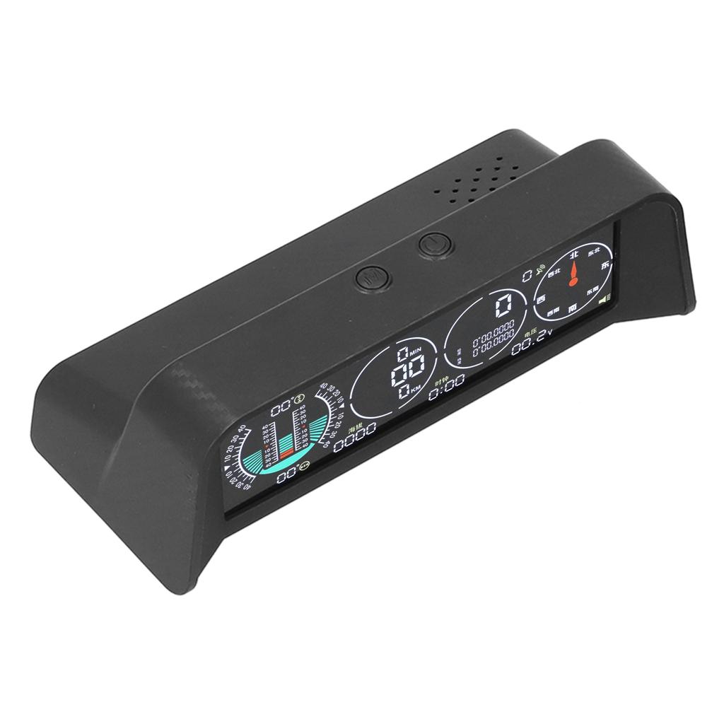 Car Smart HUD Display OBD Speed Water Temperature Overspeed Alarm Light Sensing Universal