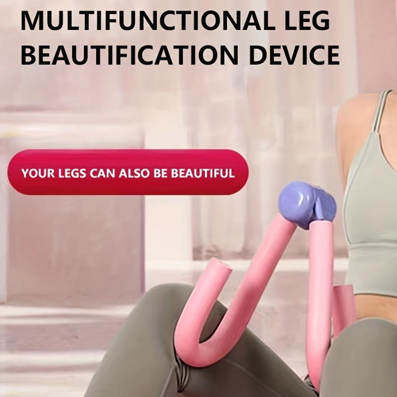Pink Pelvic Floor & Thigh Toner Leg Shaping Tool with Ergonomic Grip for Hips, Inner Thighs, and Glutes Workouts Leg Exerciser