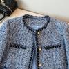 Women's Small Fragrance Style Wool Blend Knitted Cardigan