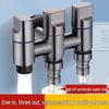 Anica Enjoy Gunmetal Grey 3-Way Angle Valve Faucet