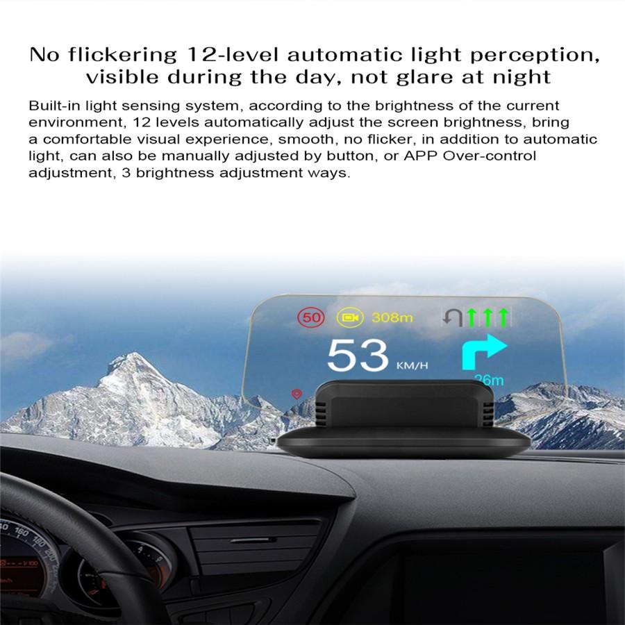 Vitezometru cu proiector de viteză auto, OBD2, GPS, cu oglindă, Head Up Display, cu navigație