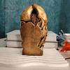 Creative Gift for Friends Retro Goddess Statue, Resin Ornament with Snake Skull, Waterproof Statue Collectable Figurine Indoor Desktop Shelf