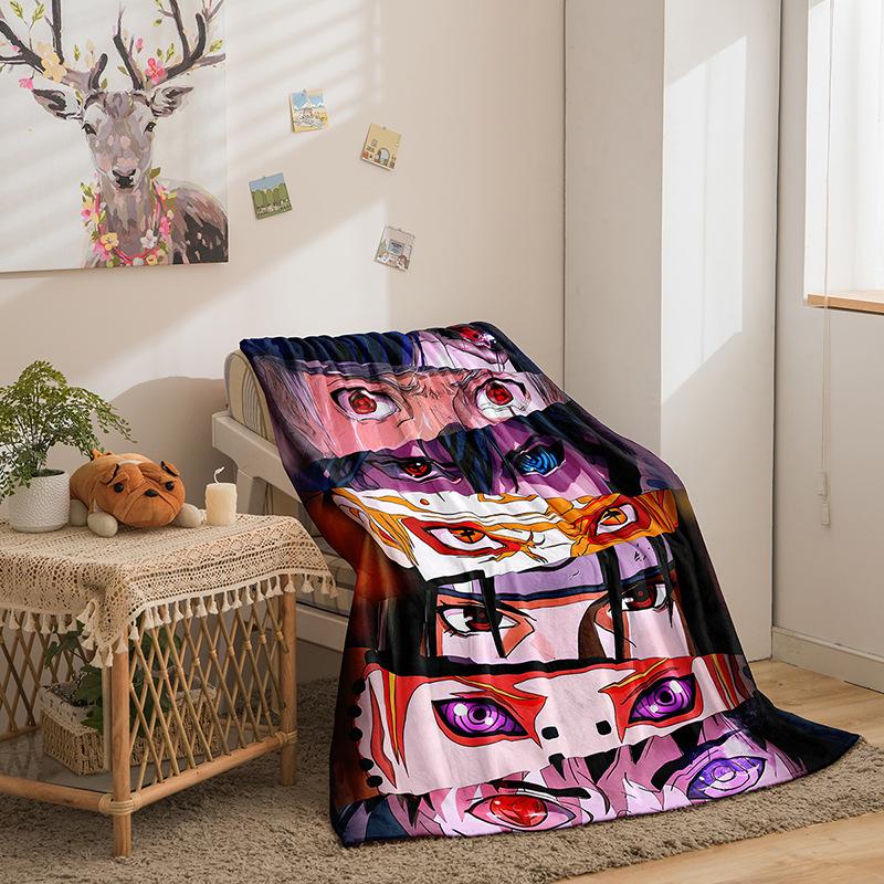 Cartoon Animation Hokage Series Double Sided Flannel 3D Digital Printing Blanket Blanket