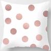 Pink Small Fresh Print Square Pillowcase Home Decoration Car Sofa Cushion Cover (45Cm*45Cm)