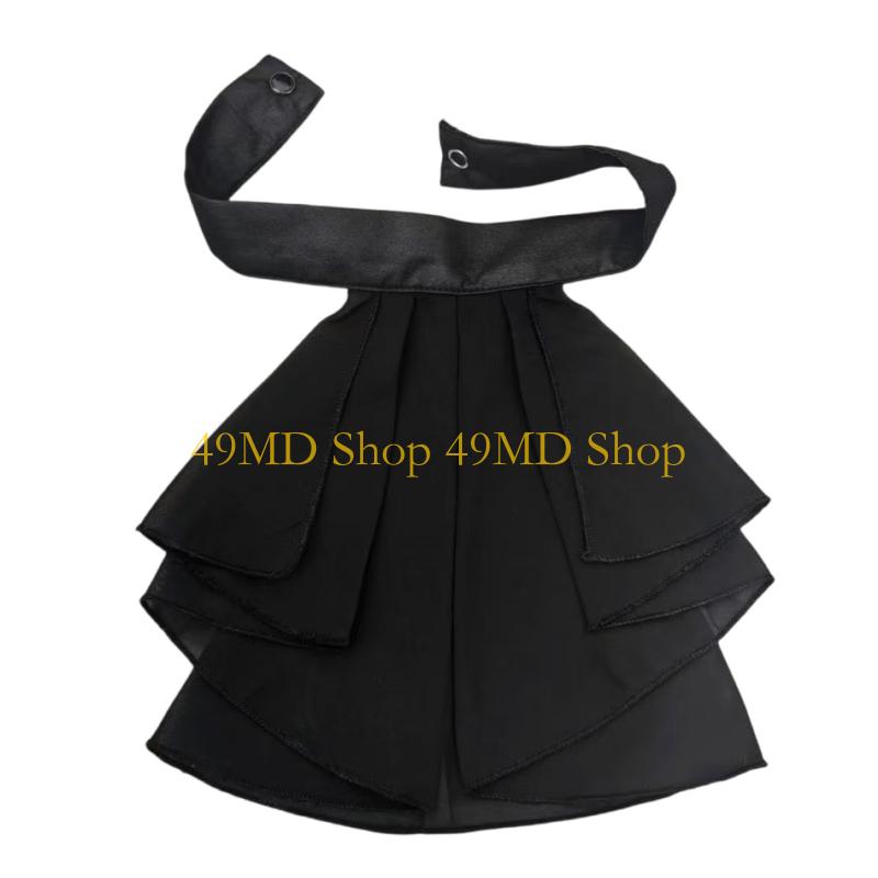 49MD Decorative Faux Collar With Multiple Layer Design Costume Event Neck Accessories