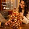 Projetos Criativos de Decoração para Casa Kit de Árvore de Natal com Contas DIY, Feito à Mão com Luzes LED, Enfeites Sazonais Artesanais Projeto de Artesanato para Feriados,
