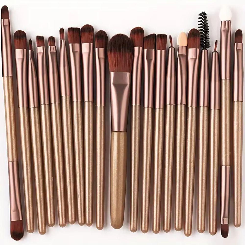 20Pcs/Set Eyeliner Makeup Brush Set Soft Fluffy Cosmetic Brushes Kit Make Up Brushes  Beauty Tool