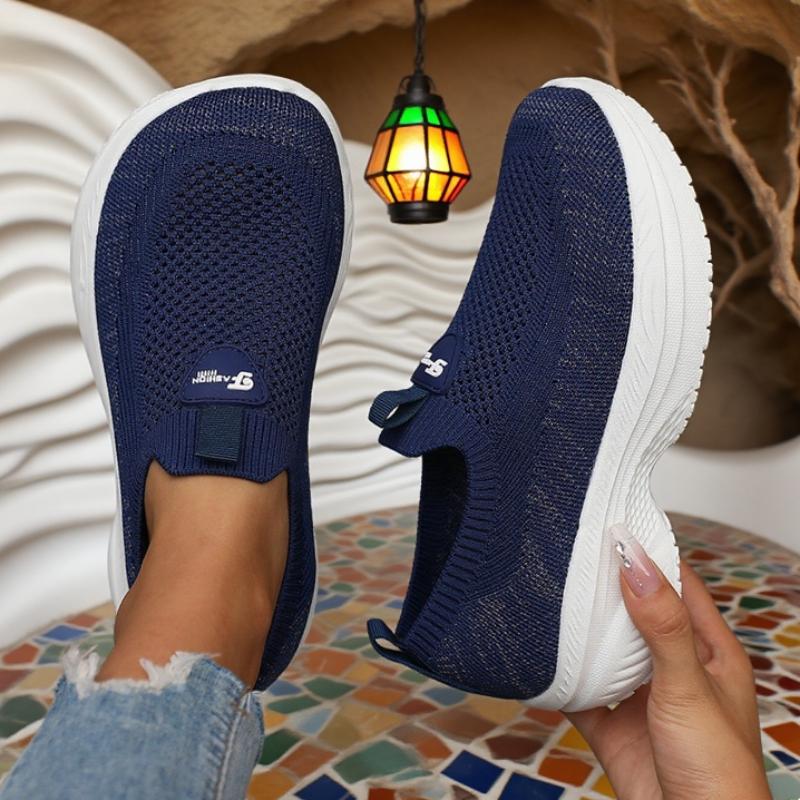 Women's Casual Sneakers Comfortable Breathable Slip On Platform Shoes Fashion Women Versatile Athletic Shoes Chaussure De Sport