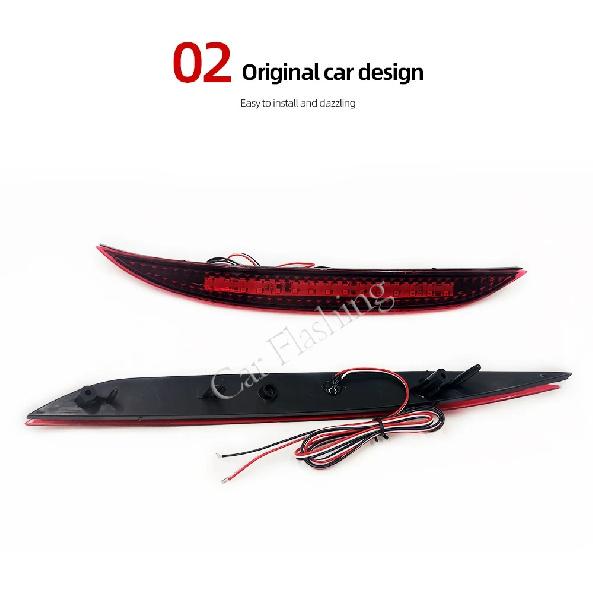1 Pair For Kia K3 Cerato Forte 2012 2013 2014 2015 2016 Car Red Len Led Rear Bumper Reflector Stop Brake Light Tail Fog Lamp