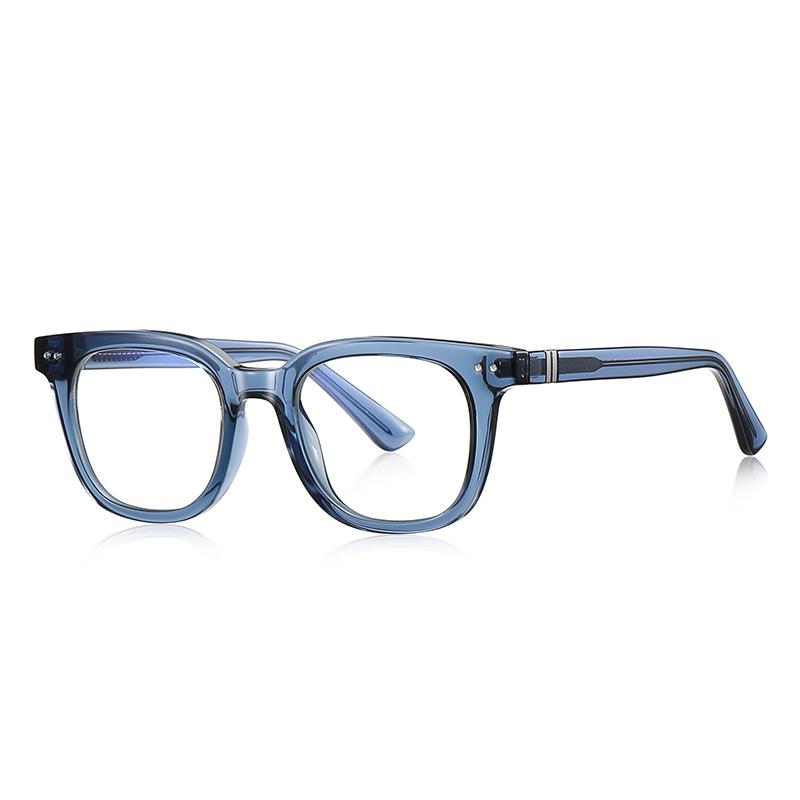 Transparent Blue Frame Square Short-Sight Prescription Glasses For The Nearsighted  Myopia Eyeglasses  0 -0.5 -0.75 To -6.0