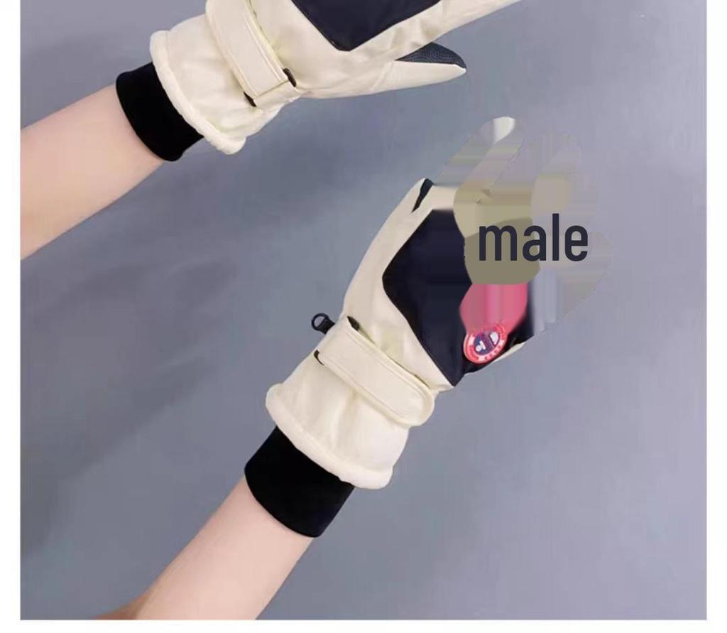 Pánské zimní dotykové lyžařské cyklistické rukavice - Větruodolné, voděodolné a zesílené do chladného počasí