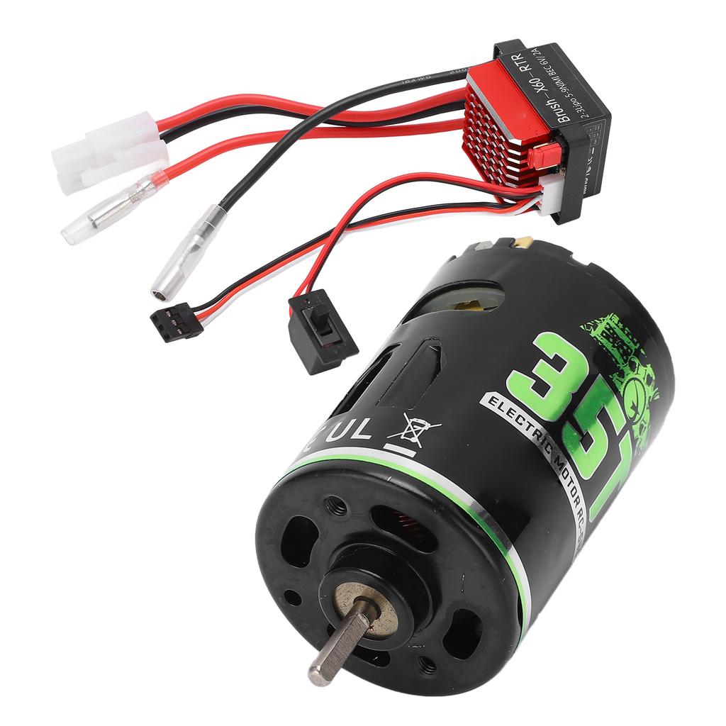 Brushed Motor 540 High Torsion Low Noise Dual Operation Mode Low Voltage Protection Brushed Motor 360A ESC for RC SUV35T