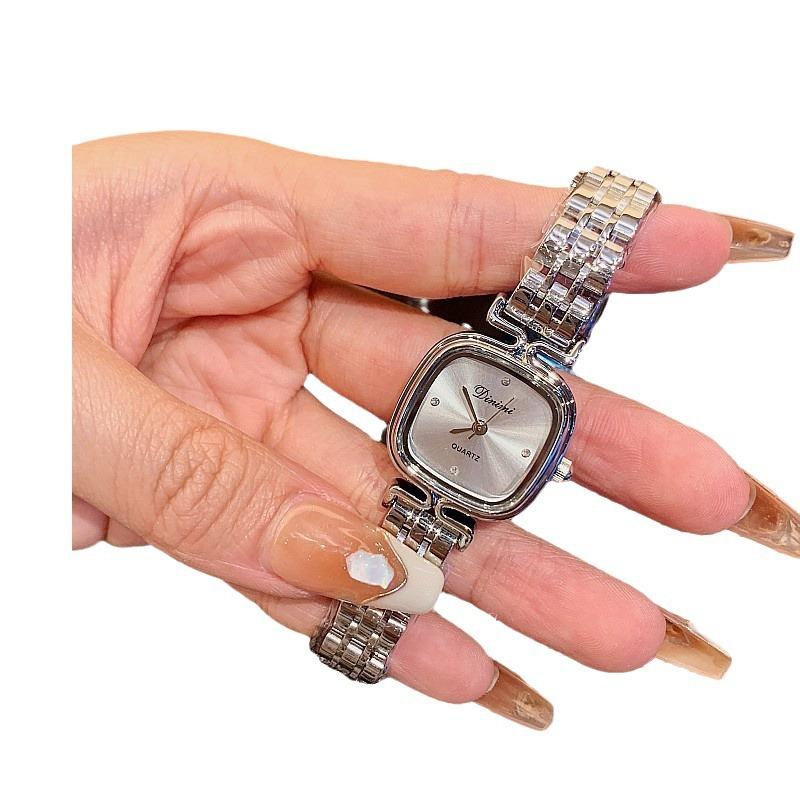 Fashion Temperament Women'S Watch Women'S Watch Women'S Stainless Steel Strap Simple Retro Square Light Luxury Quartz Watch