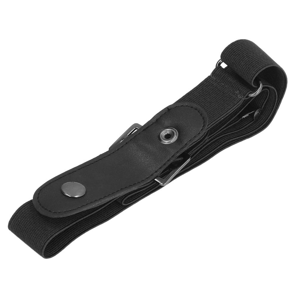 2PCS Elastic No Buckle Stretch Belt Adjustable Stretch Invisible Elastic Belt Woven Cloth with Detachable Clip