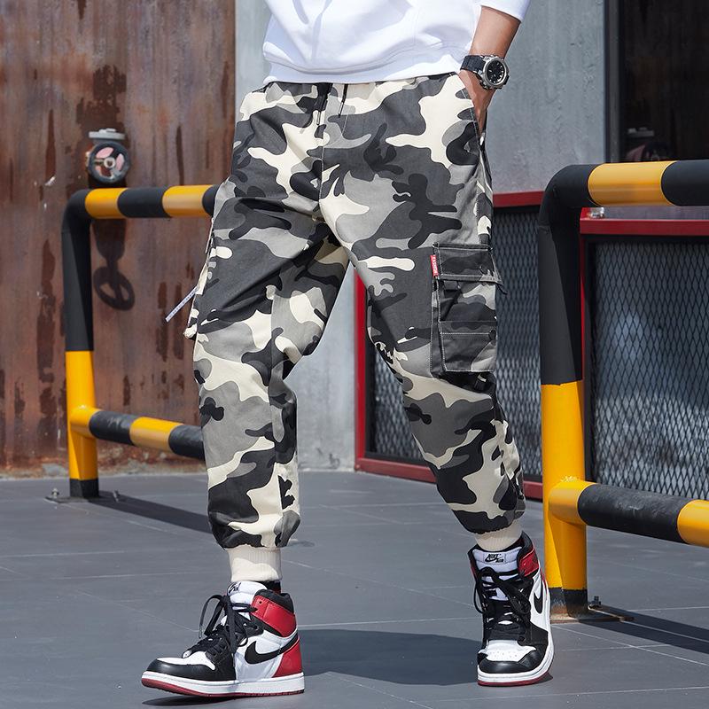 Men's Trendy Cotton Joggers: Versatile Slim Fit Cropped Pants for Spring & Fall