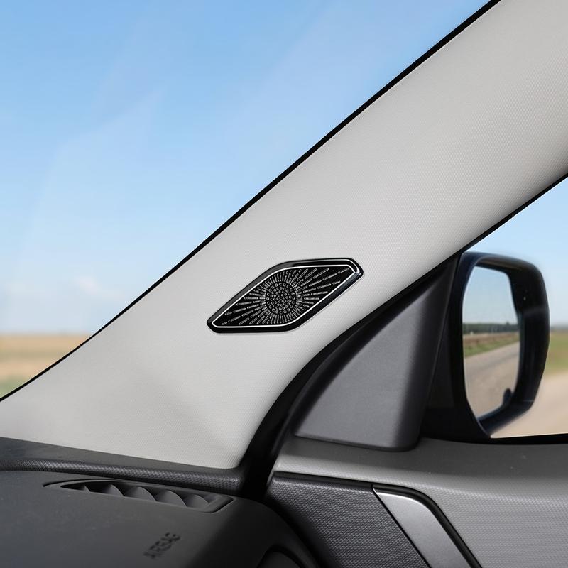 2PCS For KIA SELTOS SP3 2026 2027 Left-hand Drive Stainless Steel Car A-Pillar Tweeter Speaker Cover Trim Accessories
