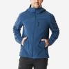 DECATHLON MT500 Mountaineering Softshell Fleece Windproof Water Repellent Warm Jacket Men's Midnight Blue/Smoky Black