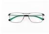 JanaM Square Frame Myopia Glasses: Trendy Metal Optical Eyewear for Men & Women, Slim Steel Design for Larger Faces