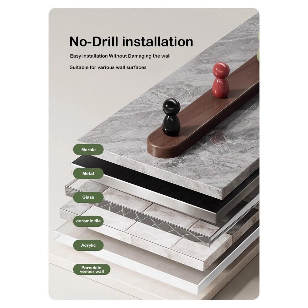 Space-Saving Towel Hook Adhesive Key Holder New Clothes Holder Entryway