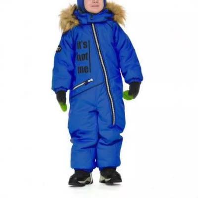 Windproof Waterproof Boys Girls Children's Printed One Piece Ski Suit Winter Warm