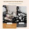 Bingyou Transparent Acrylic Cosmetic Storage Box Desktop Makeup Organizer Staircase Perfume Rack
