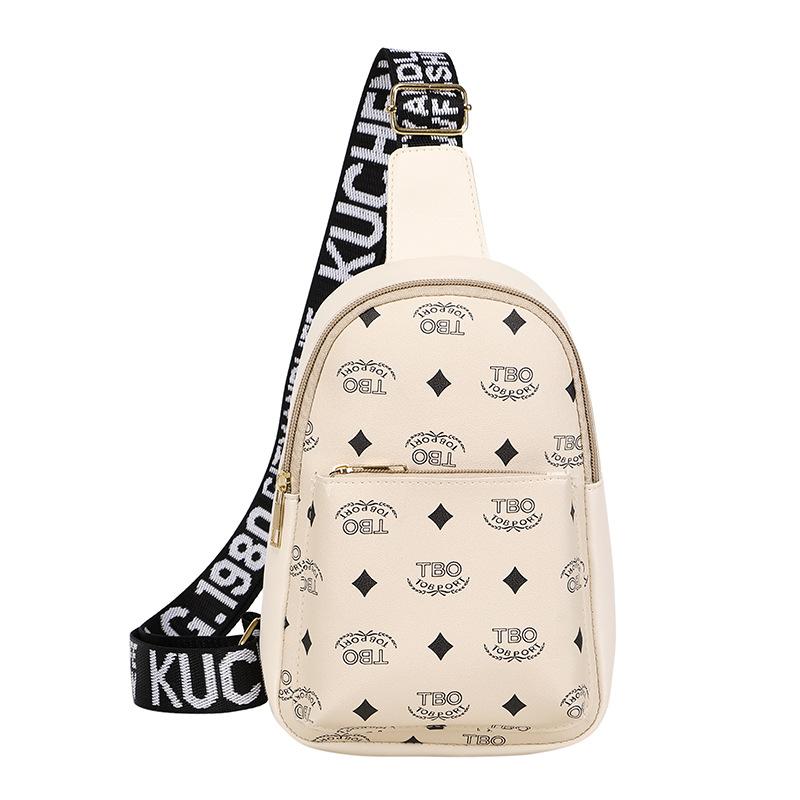 Men and Women's Same Style Couple's Breast Bag for Women's Summer Printed Waist Bag Fashionable Women's Crossbody Bag