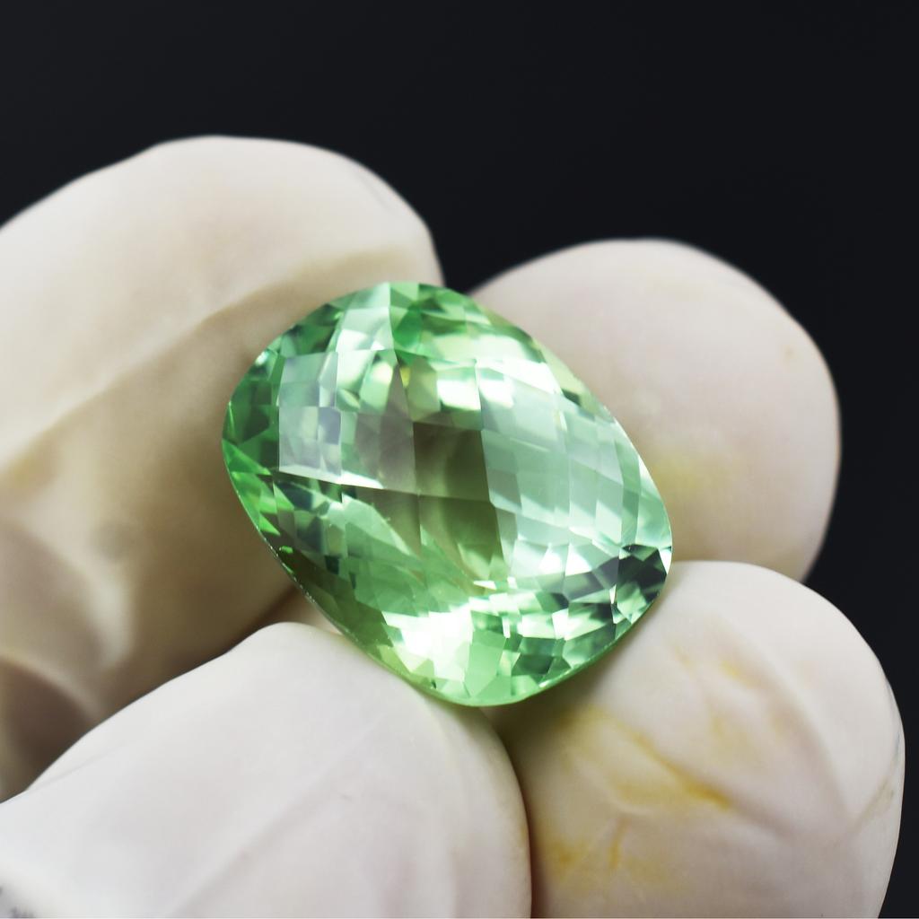 Stunning Natural Bluish Green Sapphire 13.75 Ct Cushion Certified Gemstone