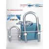 Galvanized Carbon Steel M8 U-Bolt with Nut & Baffle Set
