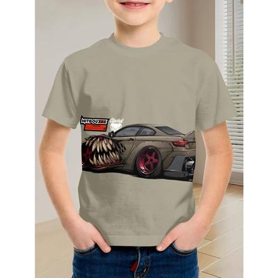 Trendiges Cooles Monster-Auto mit Einzigartigem Hardcore-Design, Leichtes und Atmungsaktives Sommeroberteil für den Alltag