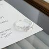 Elegant 3D Bow Lace Ring for Women - Adjustable Open Design, Light Luxury & Versatile for Any Occasion.