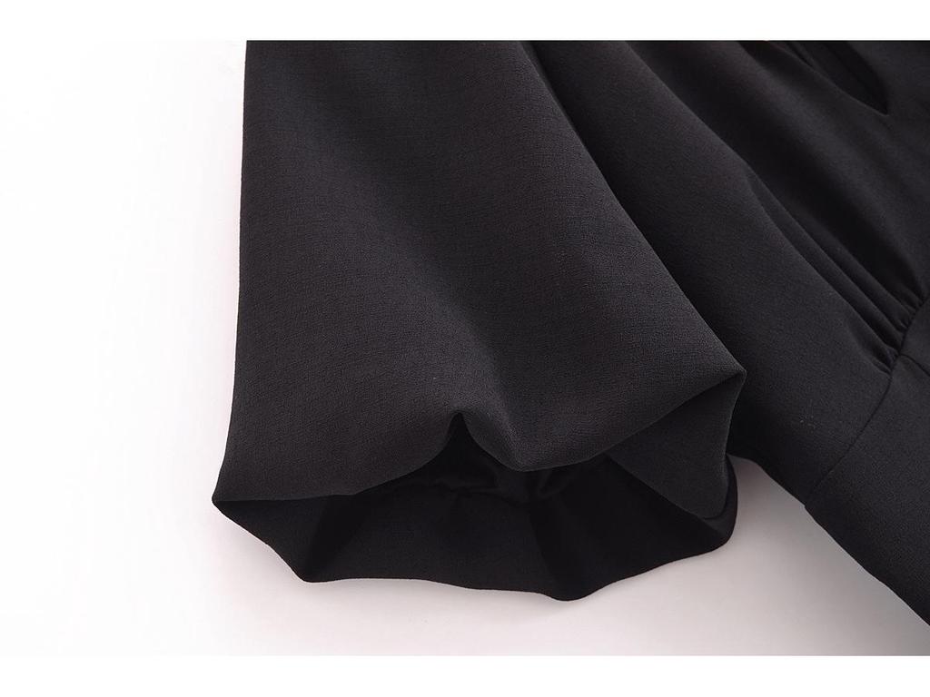 2025 Spring Women's European & American Style Short Sleeve Embellished Dress