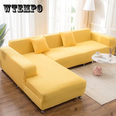 Samt-Plüsch-Sofabezug in L-Form für Wohnzimmer, elastisch, für Möbel, Couch, Schonbezug, Chaiselongue, Ecksofabezug, Stretch